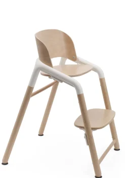 Komplettes Hochstuhl-Set 'Giraffe' neutrales Holz / Weiß