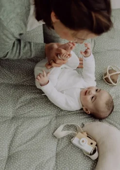 Krabbeldecke Blume Salbei 120 x 120 cm