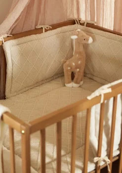 Krabbeldecke 'Check Knit' Oatmeal 95 x 75 cm