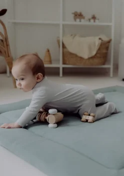 Krabbeldecke Mini Piqué Essential Mint 120 x 120 cm