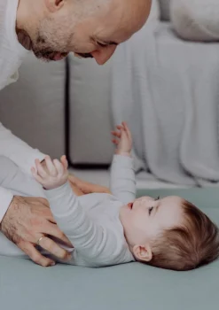 Krabbeldecke Mini Piqué Essential Mint 120 x 120 cm