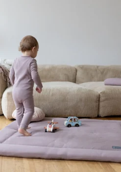 Krabbeldecke Mini Piqué Essential Berry 120 x 120 cm