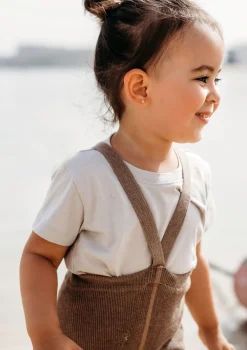 Kurze Strumpfhose mit Trägern cocoa blend