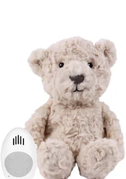 Kuscheltier mit Herzschlag 'Lou' beige