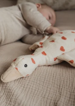 Kuscheltier mit Spieluhr 'Liva ' Beige Hearts (wiederaufladbar)