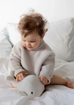 Kuscheltier mit Spieluhr 'Moby' Grey