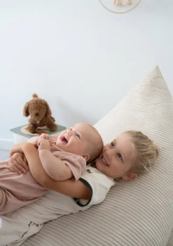 Lounger Sitzsack Cord Creme Beige