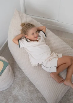 Lounger Sitzsack Cord Koala Grau