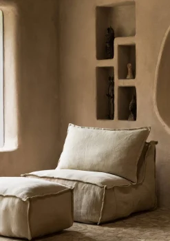 Lounge-Sessel 'Linen Lounger' Beige