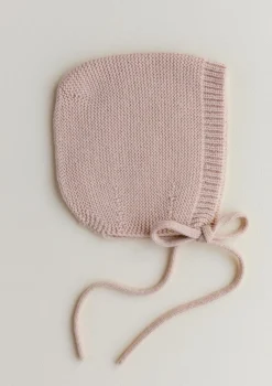 Merino Bonnet 'Dolly' Apricot