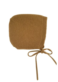 Merino Bonnet 'Dolly' Mustard
