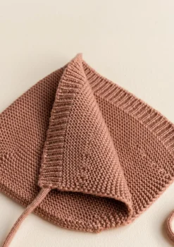 Merino Bonnet 'Dolly' Terracotta