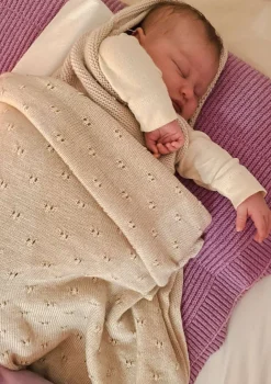 Merino Decke 'Bibi' Cream