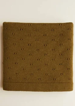 Merino Decke 'Bibi' Mustard