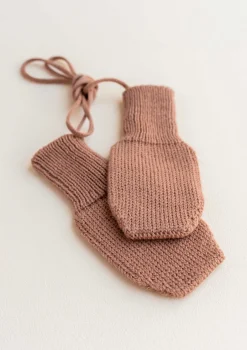 Merino Fäustlinge Terracotta