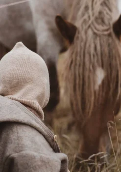 Merino Mütze Balaclava 'Eddy' sand