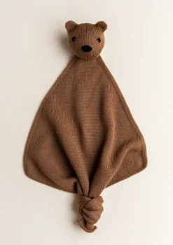 Merino Schmusetuch 'Teddy Tokki' Chocolate