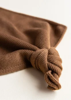 Merino Schmusetuch 'Teddy Tokki' Chocolate