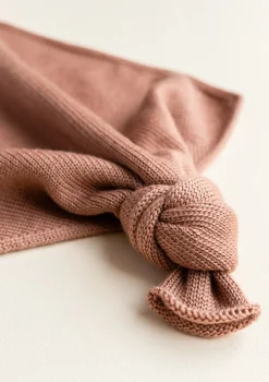 Merino Schmusetuch 'Teddy Tokki' Terracotta