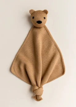 Merino Schmusetuch 'Teddy Tokki' Ochre