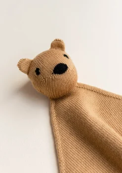 Merino Schmusetuch 'Teddy Tokki' Ochre