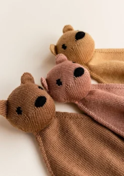 Merino Schmusetuch 'Teddy Tokki' Ochre