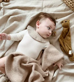 Merino Schmusetuch 'Teddy Tokki' Mustard