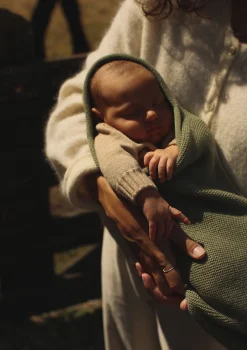 Merino Strick-Pucksack 'Cocoon' Artichoke