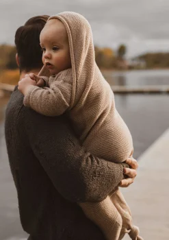 Merino Strick-Pucksack 'Cocoon' Sand