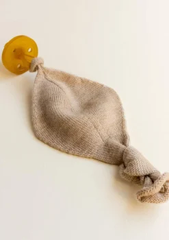 Merino Strick-Schnullertuch 'Titi Comforter' sand
