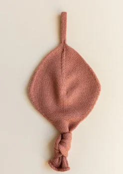 Merino Strick-Schnullertuch 'Titi Comforter' brick