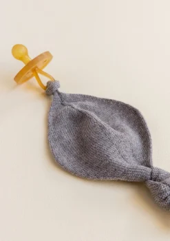 Merino Strick-Schnullertuch 'Titi Comforter' otter