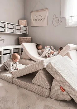 Mini Spielsofa Cord Salbei Grün