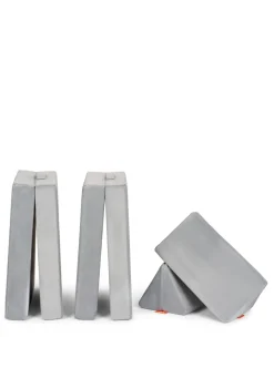 Mini Spielsofa Velours Mond Grau