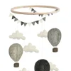 Mobile 'Air Balloons/Pennants' Grey