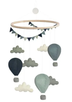 Mobile 'Air Balloons/Pennants' Mix Blue