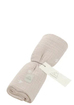 Mulltuch 'Bird' Beige 60 x 60 cm