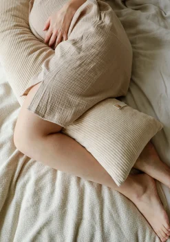 Multifunktions-Stillkissen mit Stickereien Natural