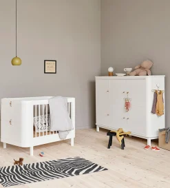 Multi-Schrank 'Wood' 3-türig weiss / Eiche