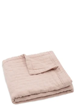 Musselin Decke Wiege 'Jacquard' Wild Rose 100 x 75 cm