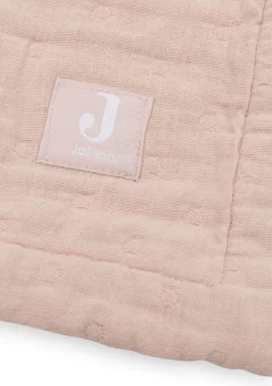 Musselin Decke Wiege 'Jacquard' Wild Rose 100 x 75 cm