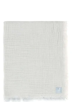 Musselin Decke Wiege 'Fringe Stripe' Sea Green 100 x 75 cm