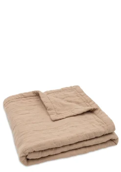 Musselin Decke Wiege 'Jacquard' Biscuit 100 x 75 cm