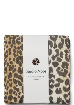 Musselin Mulltuch 'Swaddle Print Medium' Leopard 70 x 70 cm