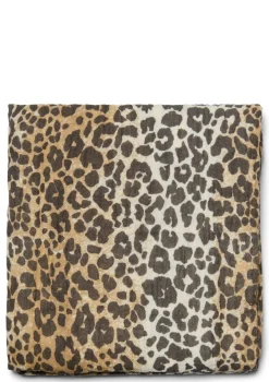 Musselin Mulltuch 'Swaddle Print Large' Leopard 120 x 120 cm