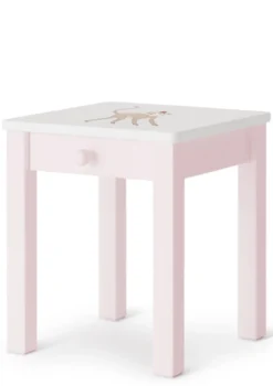 Nachttisch rosa handbemalt