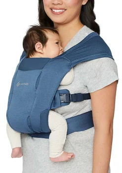 Neugeborenentrage 'Embrace' Soft Air Mesh Blue