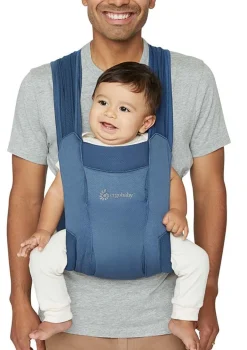 Neugeborenentrage 'Embrace' Soft Air Mesh Blue