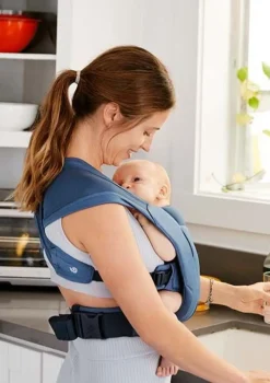 Neugeborenentrage 'Embrace' Soft Air Mesh Blue
