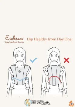 Neugeborenentrage 'Embrace' Soft Air Mesh Sage